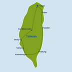 Taiwan Tour Map from to Taipei 01