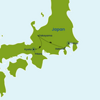 Japan Tour Map Tokyo to Kyoto 01