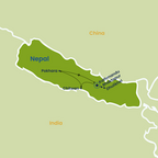 Nepal Tour Map from to Kathmandu 01